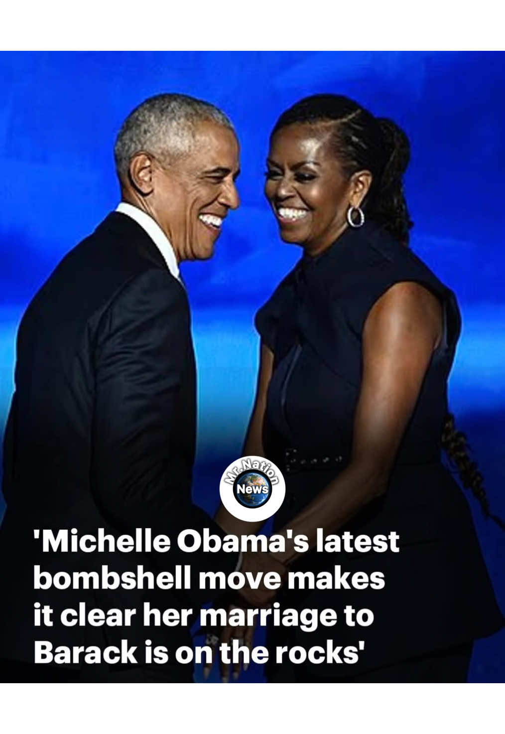 Megyn Kelly has claimed the writing is on the wall for Michelle and Barack Obama's marriage after the former First Lady invited a couple's therapist onto her podcast. Michelle Obama invited Dr Orna Guralnik onto the podcast she co-hosts with her brother, Craig Robinson, to discuss marriage and relationships. In the segment, Michelle confessed that she and the former president, who have been married 33 years, have to work to find things to talk about now that they're children are adults. 'We always had kids to talk about on a day to day basis,' she said. 'But now that we're empty nesters it's like, well, what are we going to talk about? We're together all day.' Michelle said often if either of them have a story, they'll save it to share over dinner to keep the conversation alive then. But she also admitted to other problems at the dinner table, expressing sometimes she wants to 'smack' Obama in the head because of the way he chews food. 'The way you're chewing makes me want to smack you up the head. Why is your chewing annoying me so much?' #barackobama #michelleobama #podcast #couple #news 