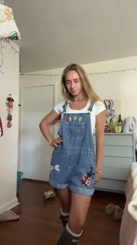 bug overalls🐞🐛🪲 #sustainablefashion #upcycledfashion #outfitinspo #fashiontiktok #earthyfashion 