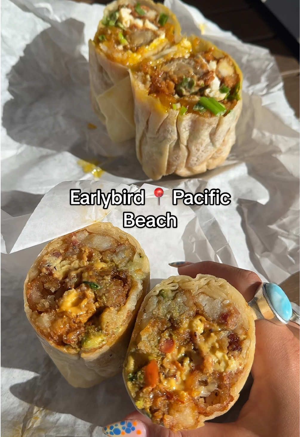 Earlybird gets the burritto 🌯 #sandiego #breakfastburrito 