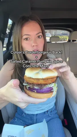 ITS BACKKKKKKK #culvers #eatingvideo #eatingshow #fastfood #mukbang 