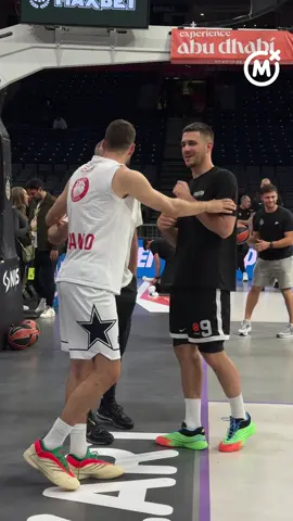 Gdura i Vanja na zagrevanju 💪🏼 Pišite u komentarima ko daje više poena? 👀 #kkp #mozzartsport #srbija 