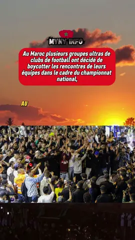 Au Maroc plusieurs groupes ultras de clubs de football ont décide de boycotter les rencontres de leurs équipes dans le cadre du championnat national,