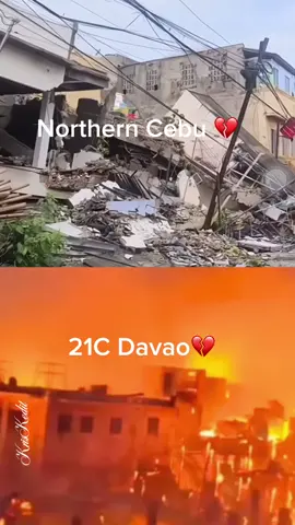 Maka trauma yong pag yanig sa amin sa Cebu ngunit isa nmang malaking sunog sa Davao 🥹🙏💔#cebu #davao 