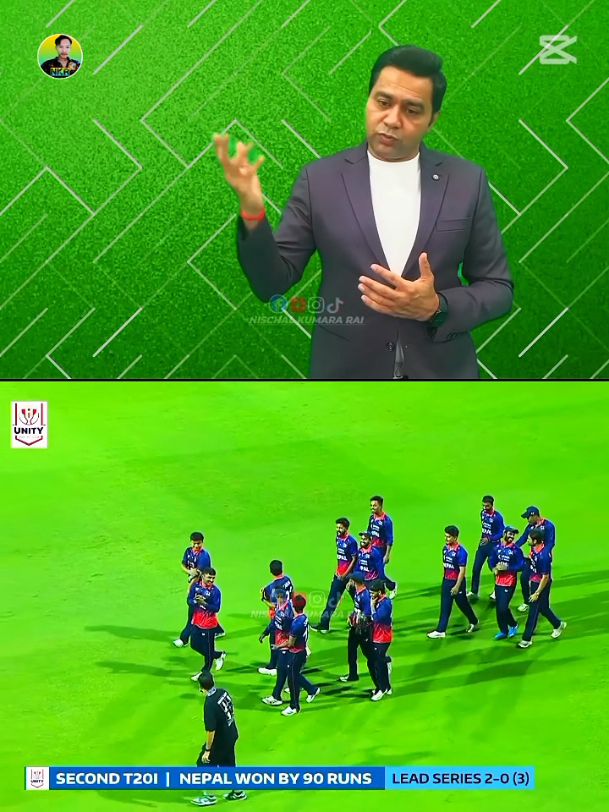Thank you Aakash Chopra sir. 🥰🙏🇳🇵🏏 #nischalkumararai #foryoupage #NepalCricket #askashchopra #nepalitiktok 