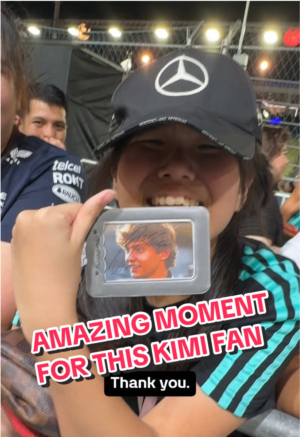 KIMMMMMIIIIIII!!! #KimiAntonelli #Mercedes #F1 #Fan #Singapore 