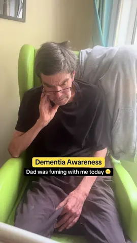 It was a tough visit to see dad in the care home today 😢 #dementia #awareness 