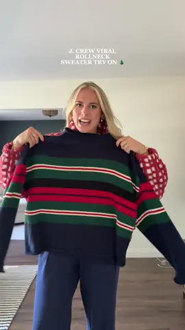 Viral J. Crew Rollerneck sweater try on haul 🍁🫐🌲💌 #jcrew #fallsweaters #sweaterseason #fallclothes #fallfashiontrends 