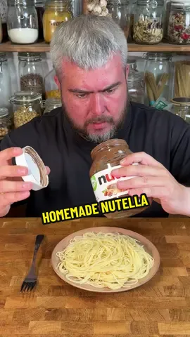 Homemade Nutella 🥜 @albert_cancook #nutella #dessert #chocolate #pasta #fyp