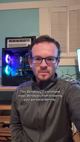 This Windows command stops your computer from knowing who you are. #pc #laptop #windows #anonymous #freedom 