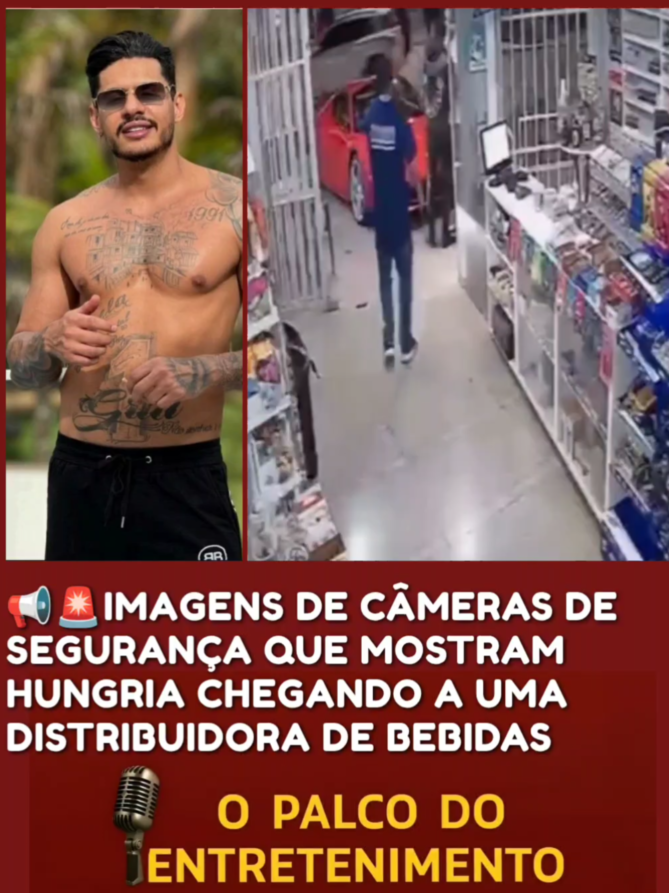 🚨 O portal LeoDias divulgou imagens de câmeras de segurança que mostram Hungria comprando uma garrafa em uma distribuidora de Vicente Pires (DF), às 22h desta quinta (2/10). ⏳ Minutos depois, ele deixa o local com o produto em uma sacola. 🔎 A gravação reforça a linha de investigação sobre a possibilidade da bebida estar adulterada com metanol. #hungriahiphop #metanol #saude #celebrity #famosos 