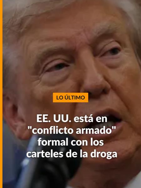 🚨 #LoÚltimo | El presidente de Estados Unidos, Donald Trump, ha decidido que su país está involucrado en un 