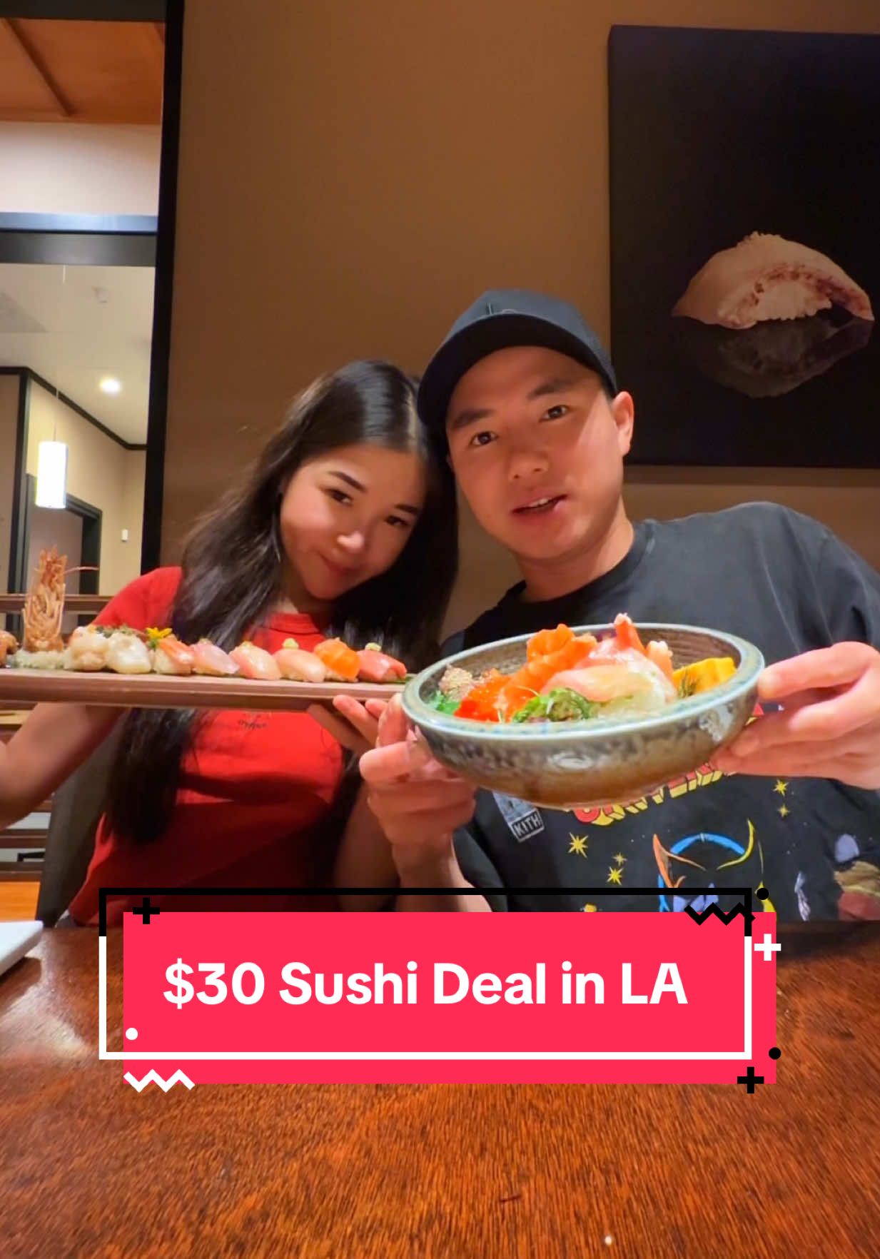 $30 Great Sushi Deal in LA  Get the Sushi Dinner Set! - $30 for 12 pieces of nigiri omakase style. This includes a salad and miso soup Price-to-quality ratio is honestly one of the best in LA Their uni or mentaiko pasta is definitely a bank for your buck! $17 and so worth it Pro Tip - They have tatami seating so try get that if its available. They also have very cheap $5 in house soju, make sure to snag those too! #losangeles #sushi #sashimi #ktownla #japanese 