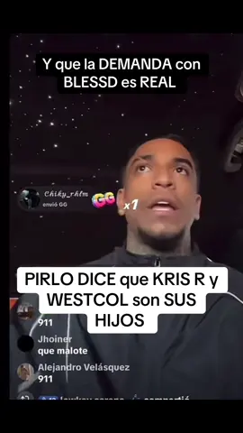 PIRLO sale a hablar en un reciente live donde aclara que la demanda no la puso él y que BLESSD le faltó el respeto a su equipo de trabajo, también que WESTCOL y Kris R son los fans número 1 de PIRLO y que él es su Papá, que pensara Blessd? #blessd #pirlo #krisr #westcol #mrstiventc 