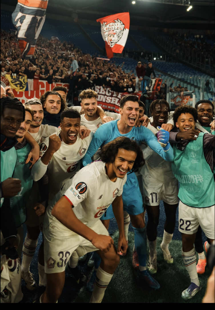 Let’s celebrate 🥳 #losc #europaleague #footballtiktok #roma #Ligue1 