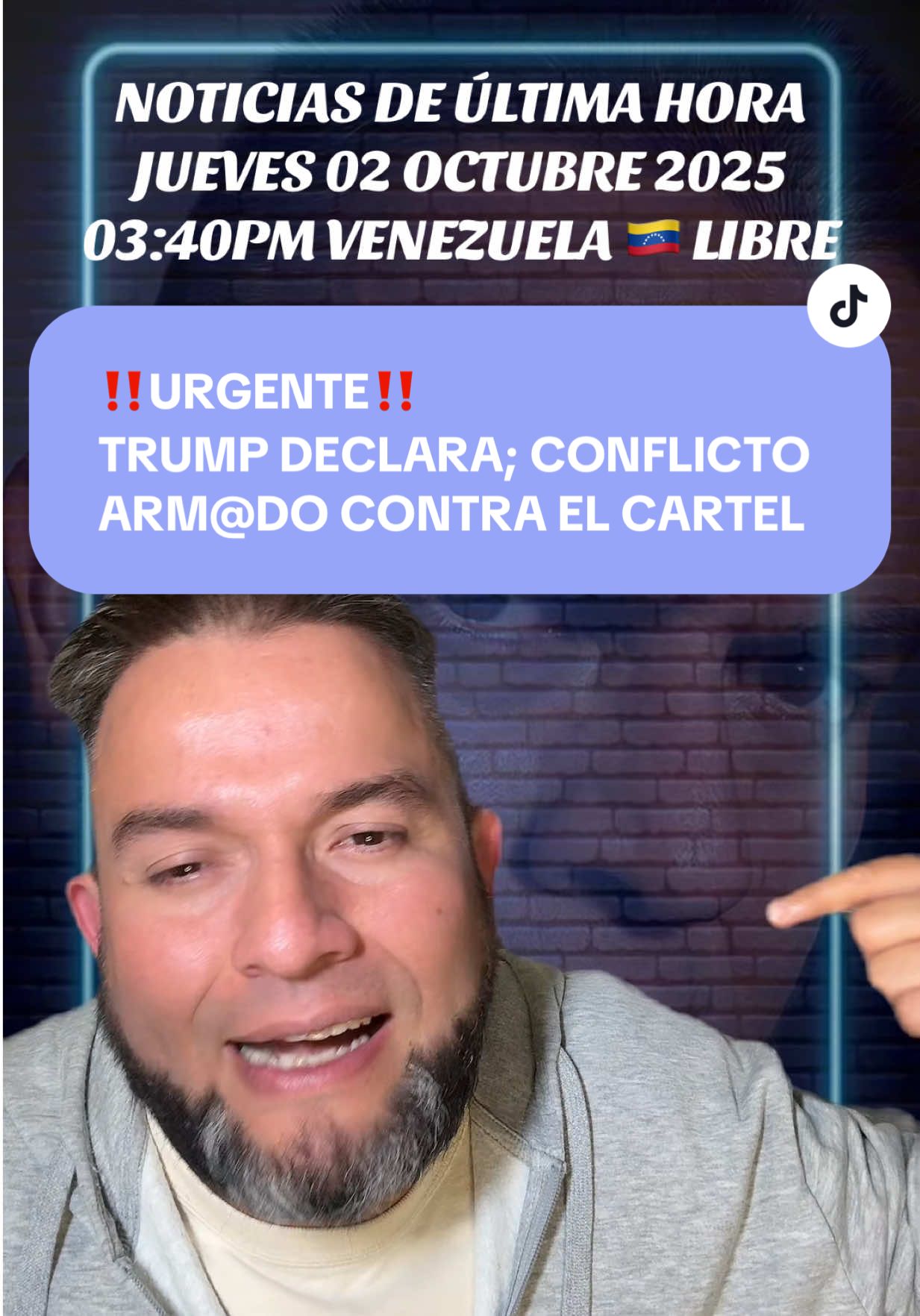 La administración de Donald Trump notificó al congreso de Estados Unidos, que está involucrado en un conflicto arm@do contra los carteles del polvo blanco 😱 ##trumpentreavenezuela##jonatanpalaciosnews@@Jonatan Palacios@@JP NEWS Investigaciones