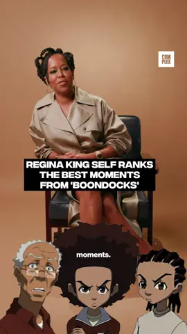We challenged Regina King to rank her Top 5 'BOONDOCKS' moments 📺 #boondocks #theboondocks #top5 #ranking 