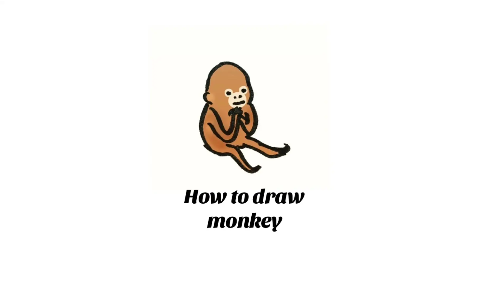 A Step by Step Guide to draw monkey #art  #artrend #drawingtutorial #fyp #sunwukong 
