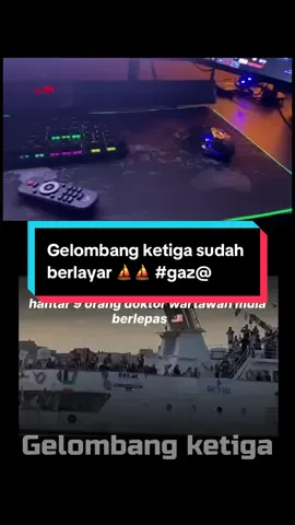 Misi gelombang ketiga telah berlayar .InsyaAllah sampai 🤲🤲 #pejuang #misi #bantuan #gaza #fyp 