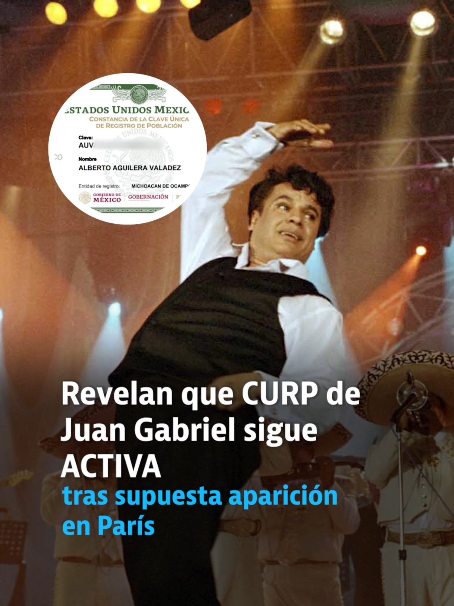 Revelan que #CURP de #JuanGabriel sigue activa tras supuesta aparicion en #Paris  #heraldodigital
