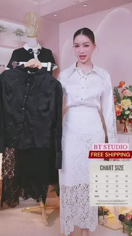 ชุดเซ็ทงานขายดีมาเติมสต็อกแล้วคะ รอบนี้พร้อมส่ง 2 สี SMLXL2XL #btstudio #ออกงาน #ชุดเซ็ท #ชุดลูกไม้ #งานบวช 