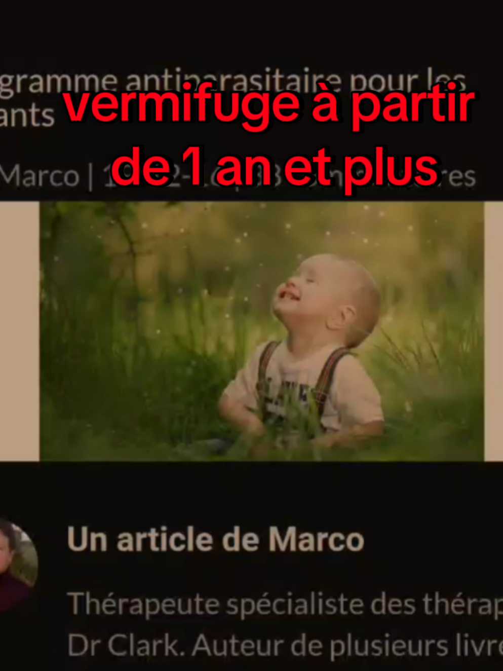 vermifuge à partir de 1 an et plus #sante #parasite #parasites #micoparasites 