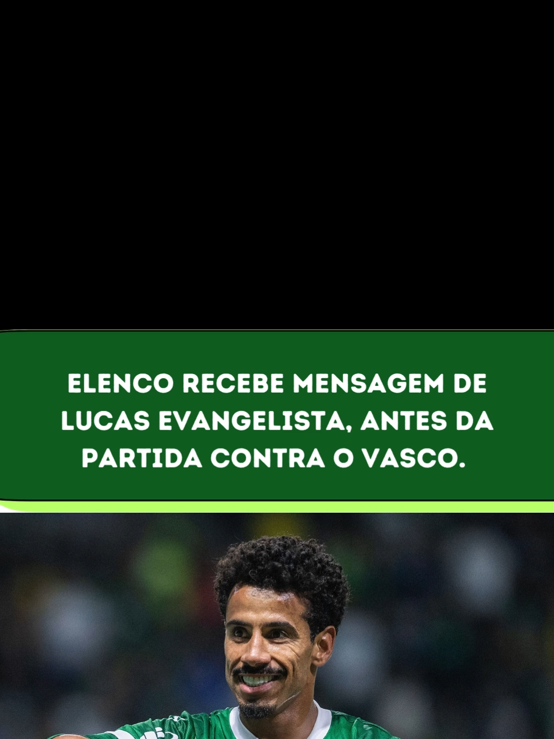 Lucas Evangelista manda mensagem ao elenco antes do jogo contra o Vasco da Gama. #Palmeiras #avantipalestra #porco #futebolbrasileiro #vascodagama #brasileirão