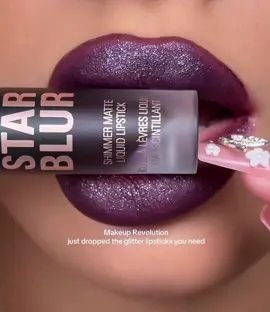 swatching all 5 shades of the new Star Blur Shimmer Matte Liquid Lipsticks from Makeup Revolution + @makeuprevolution AD#lip #makeup #beforeandafter #makeuptutorial #viral 