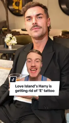 Love Island’s Harry reveals his E tattoo will be removed 😱 #fyp #LoveIsland #loveislanduk #loveisland2025 #foryoupage 