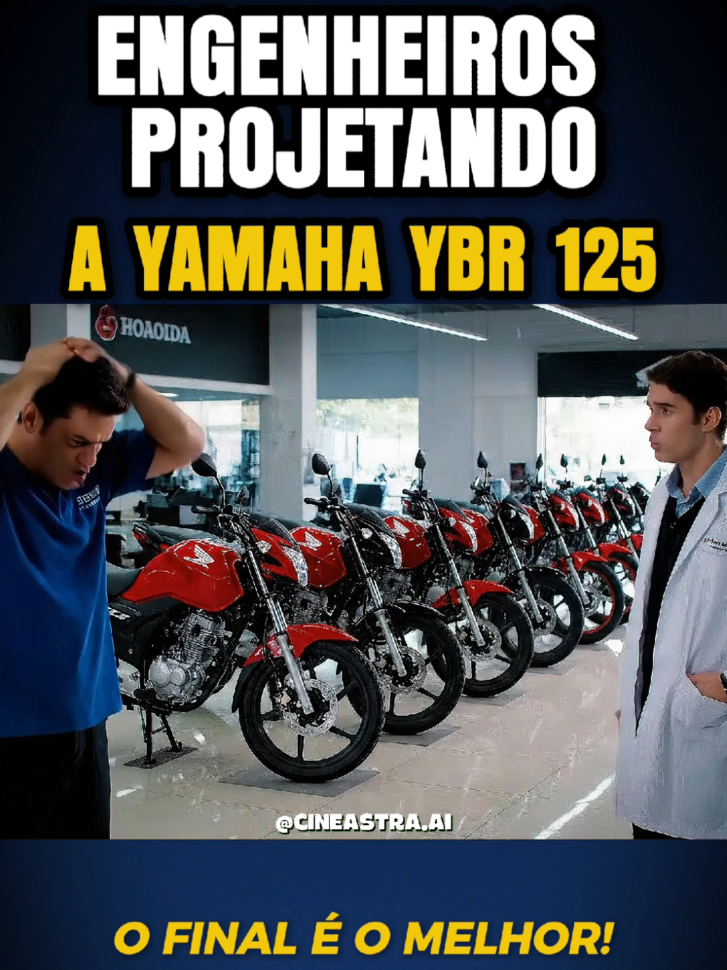 Yamaha YBR 125! Qual próximo veículo você quer ver? #moto #qualificados #motoqueiros #gemini #ybr125 