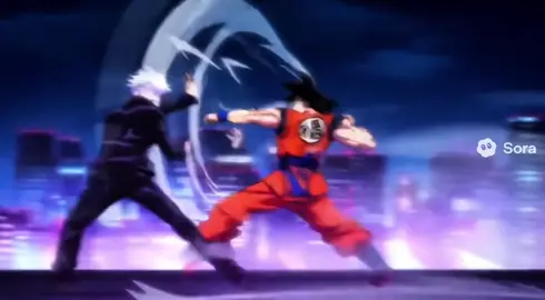 Goku VS Gojo Ai Fight #sora2 #ai #anime #fyp #fypシ゚viral 
