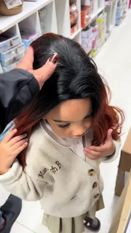 Pud’s first experience in a hair store😭she was in pure heaven! #wigbaby #wiglife #wiginfluencer #toddlersoftiktok 