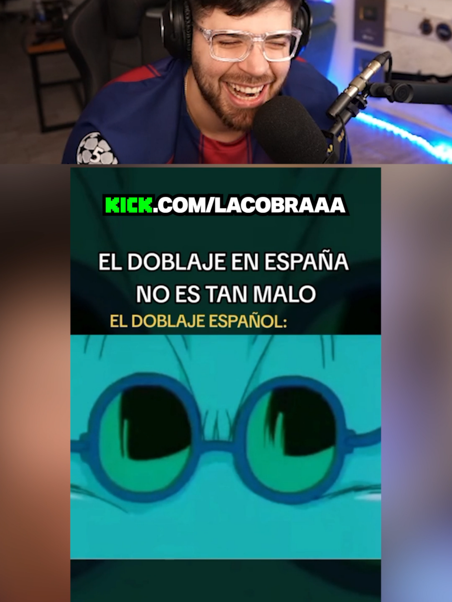EL DOBLAJE ESPAÑOL 😳😂😂 #lacobra