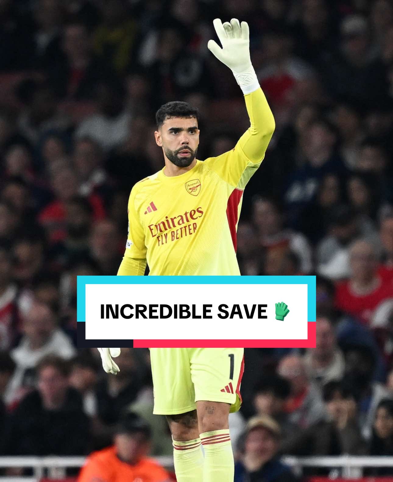 One word to describe this David Raya save, Gooners 🧤 #afc #arsenal