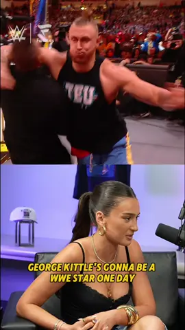 everybody agrees that @George Kittle was born to be a #WWE Superstar! 😂 watch the newest episode of #WhatsYourStory on YouTube or listen where podcasts are available! #KristinJuszczyk #StephanieMcMahon