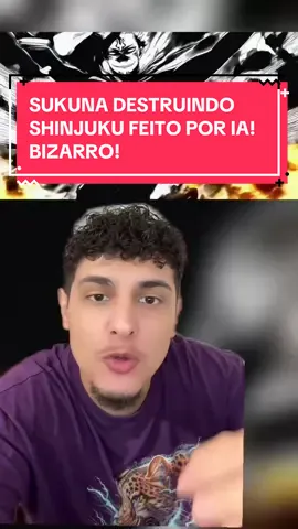 SUKUNA DESTRUINDO SHINJUKU FEITO POR IA! BIZARRO! #anime #otaku #jujutsukaisen 