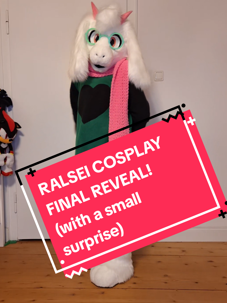 PLEASE STAY TILL THE END FOR A SURPRISE!  Ralsei is finished! Thank you all for staying with me on this journey and hope to make more videos with him, too! . . For the ones that saw the whole video, Surprise!! The eyes are interchangeable and you can take out the horns!  I will probably go, either with Ralsei or Asriel to Cons, so if you see me, come by and say hi!  Anyways, take care and hope to see you soon! . . . . #asriel #ralsei #undertalecosplay #deltarunecosplay #ralseifursuit asriel fursuit cosplay asriel is ralsei  help I cannot put hashtags anymore 