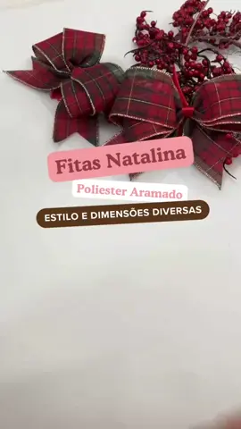 Fita Aramada Grossa Diversos Estilos para o Natal #achadinhos #achadosshopee #fita #decoração #decoracaodenatal 
