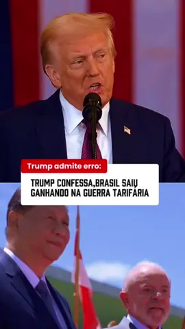 Trump admite erro!