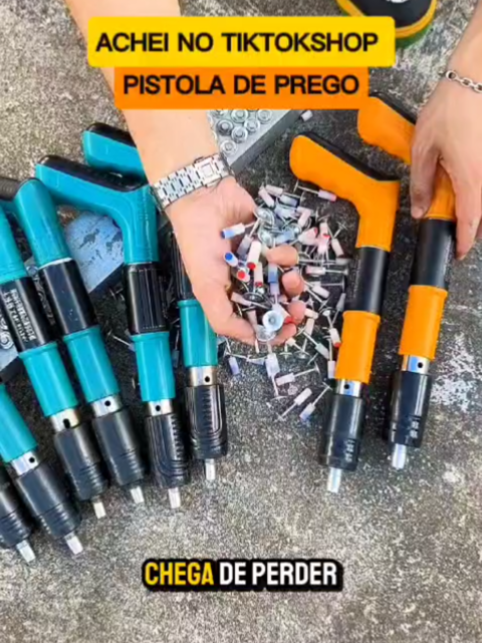 Pistola de Pregos de Alta Pressão! Inclui 200 Pregos GRÁTIS 🔥 Trabalho silencioso e eficiente para obras sem complicações! Perfura aço, betão e muito mais sem esforço. 👉 Oferta por tempo limitado! #Ferramentas #Construção #DIY #OfertaEspecial 