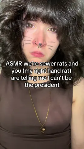 Ratricia for president #rat #asmr #weird #silly #pov 