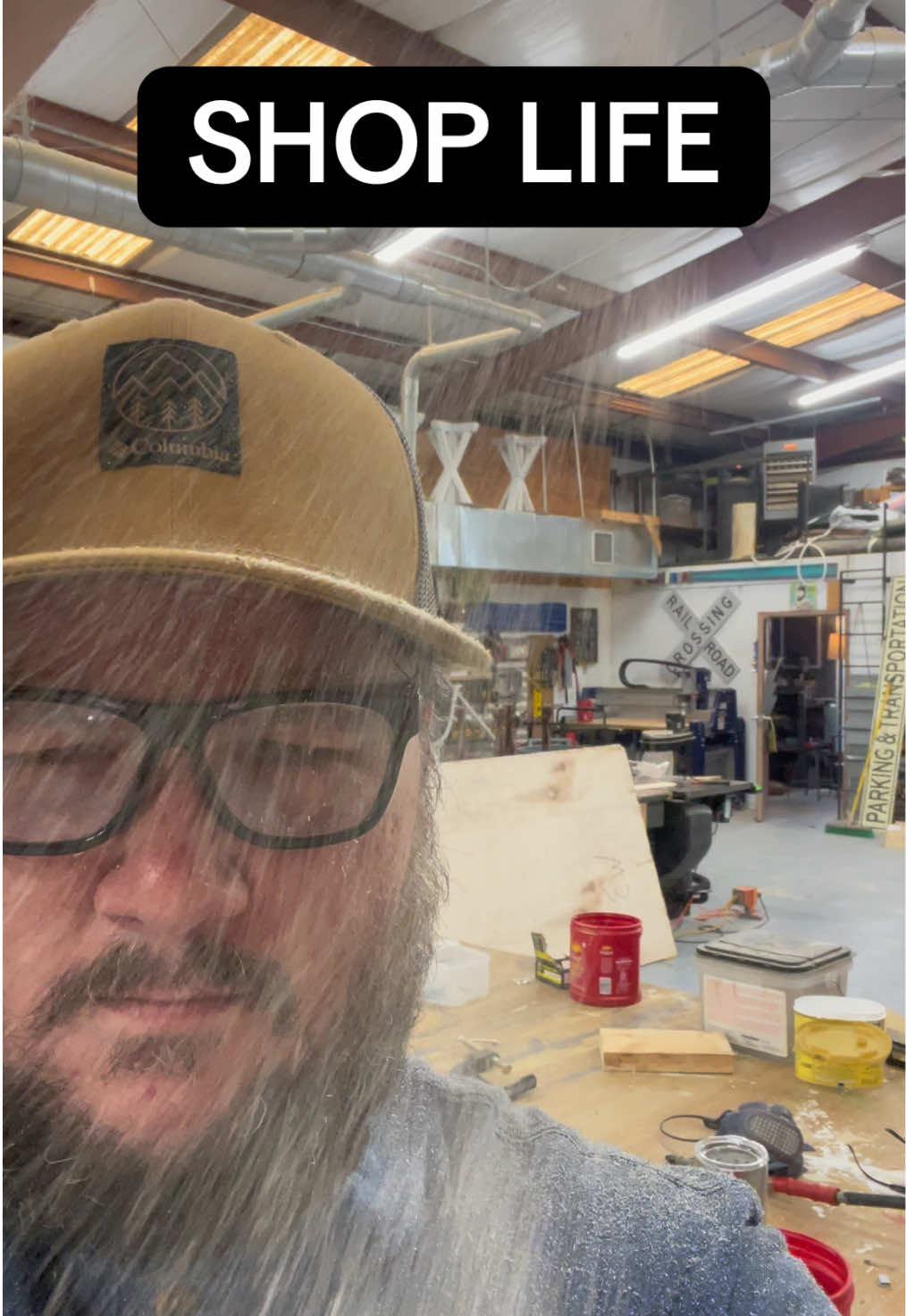 If you’re not covered in sawdust, was it even a productive day? #sceneshop #theatre #technicaltheatre #backstage #woodworking 