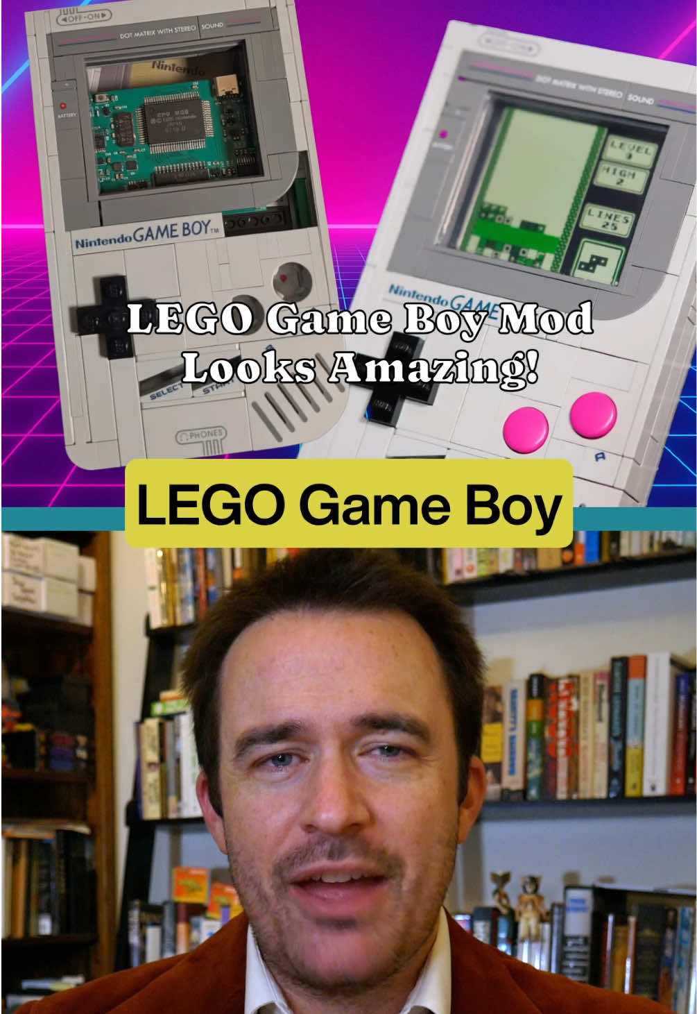 New LEGO Game Boy Mod Looks AWESOME!  Australian modder Natalie the Nerd rebuilt the New LEGO Game Boy  into a fully functional handheld, wiring in real Game Boy chips, USB-C power, and a custom circuit board smaller than a cartridge. It can actually run authentic Game Boy games inside the LEGO shell, bringing retro gaming and LEGO building together in one device. #lego #legotiktok #gameboy #retrogaming #fyp 