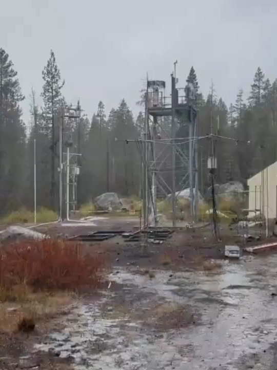 It was a calming scene earlier today in Soda Springs, California, as light rainfall dampened the area this afternoon. #California #rain #foxweather