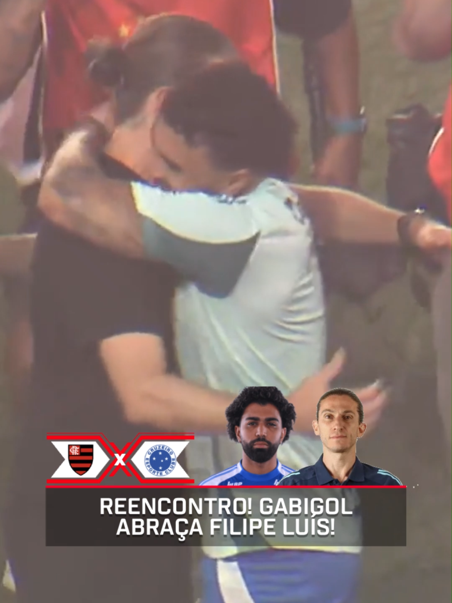 REENCONTRO DE MILHÕES! 🔥⚽ Que honra ver essa dupla junta de novo! ❤️️ #FutebolNaESPN #Flamengo #Cruzeiro #FilipeLuis #Gabigol #Brasileirao #futebol #tiktokesportes