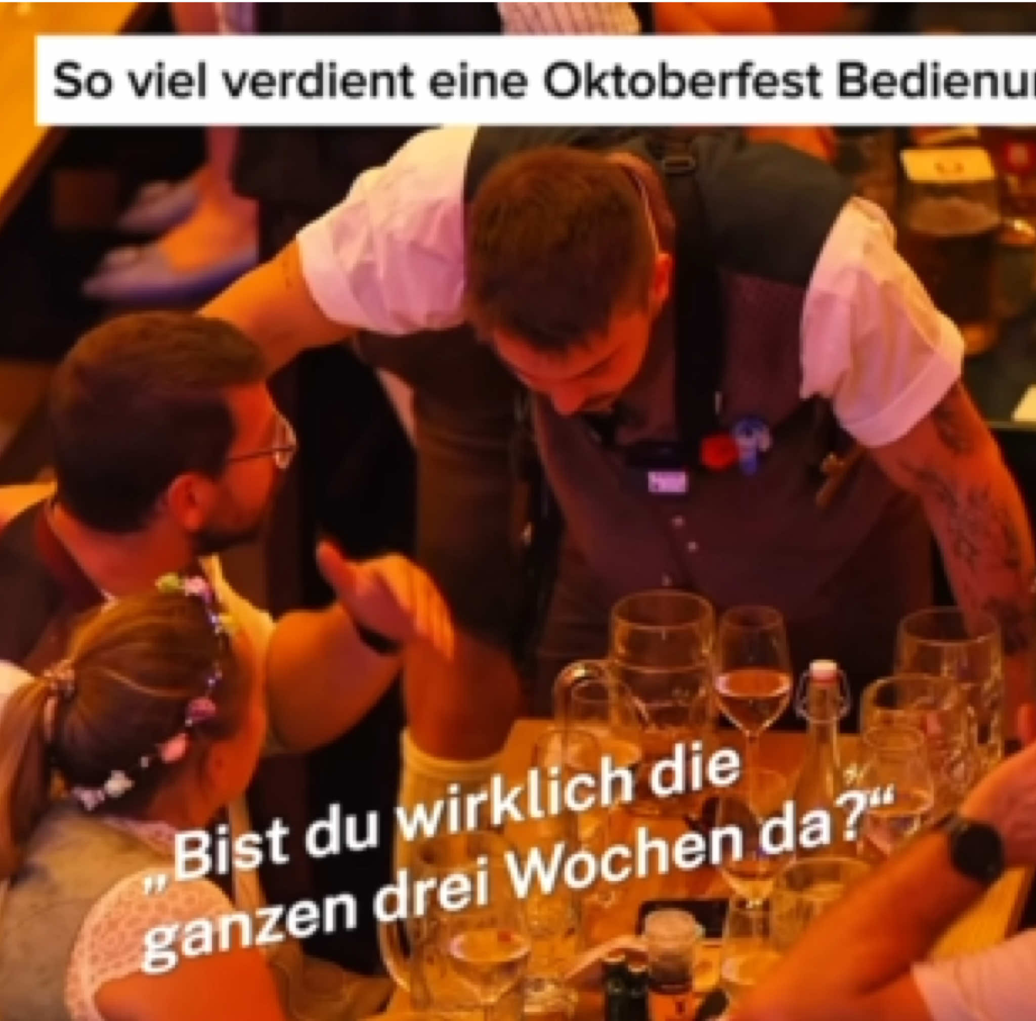 Wieviel verdient eine Oktoberfest Bedienung😱 #oktoberfest #Gehalt #viral #Foryou #wiesn 