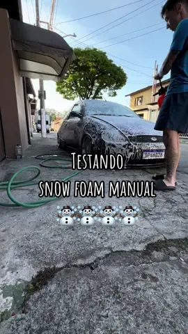 Testando snow foam manual #fordka #snowfoam #estetica #carrolimpo #dica 