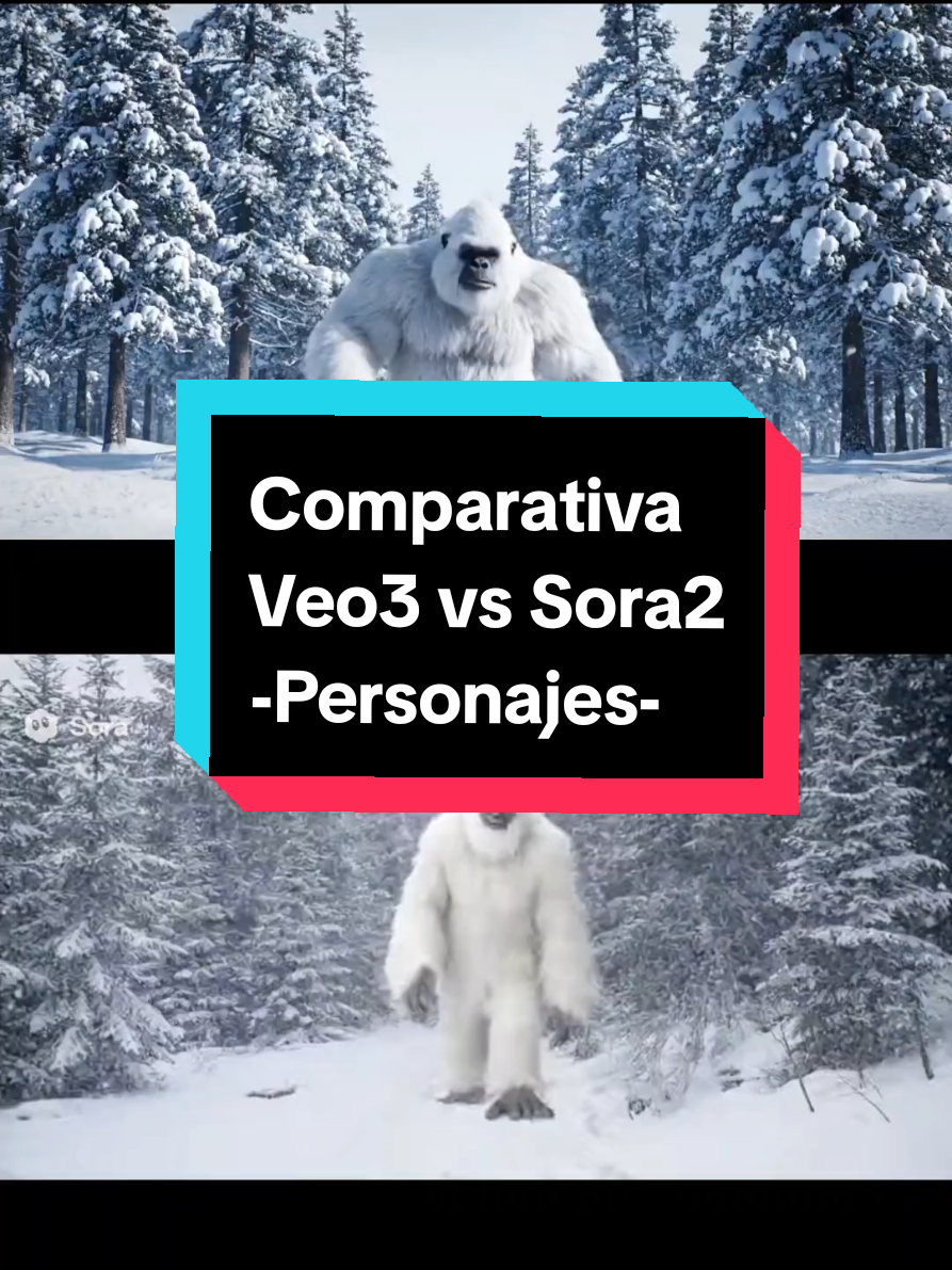 Parte 2 - Comparativa Veo3 vs Sora2 Personajes Testeamos el mismo prompt para personajes con diálogo en ambas herramientas, sin ajustes estos fueron los primeros resultados de cada una. Cual te parece mejor? vamos a seguir probando en distintas situaciones. @Capiberto @Loco-Blanco 🤣 #ia #googleai #openai #sora2 #veo3 
