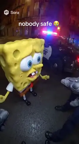 bro is never beating the allegations #ai #spongebob #sora #fyp #police 