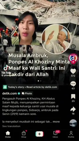 Doa terbaik buat saudara kita di pesantren Al-Khoziny🤲🥺 #fypp #sidoarjo #ponpesalkhoziny #prayforalkhoziny 