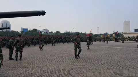 Gladi bersih HUT TNI ke 80 #fyp #HUTTNI #kostrad 